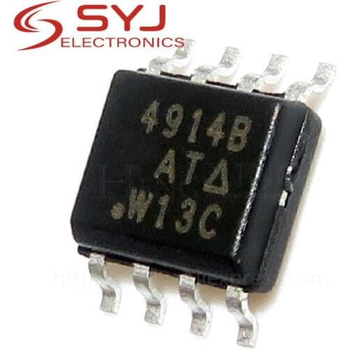10pcs/lot SI4914DY-T1-E3 SI4914B SI4914DY SI4914 4914 SOP-8 In Stock