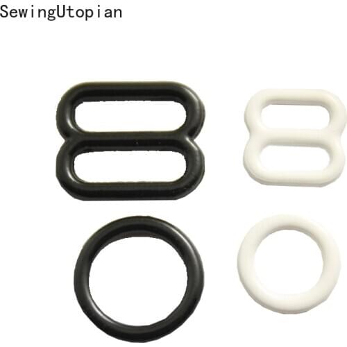 100PCS 6mm 8mm 10mm 12mm 15mm Adjustable Buttons O Ring 8 Shape Slider Bra Belt Buckles DIY Sewing Craft Underwear Accessories