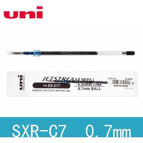 12 Pieces/Lot Japanese UNI SXR-C7 Jetstream Series Smooth Ballpoint Pen Refill 0.7MM For SX-217