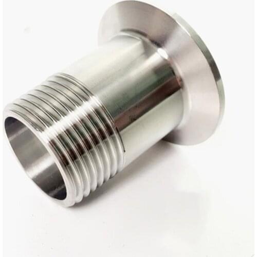 3/8" BSPT Male x 1.5" Tri Clamp SUS 304 Stainless Steel Sanitary Coupler Fitting Homebrew Beer