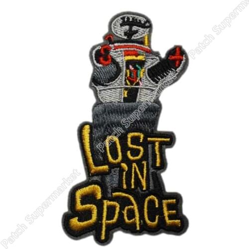 4" TV Series Logo and ROBOT Movie TV Series Iron Sew On Embroidered Patch Applique Fashion Clothing