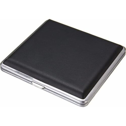 Mayitr Aluminum 20 Cigarette Case Storage Cigarette Holder Double Side Flip Open Cigarette Case Storage Box Container Gift