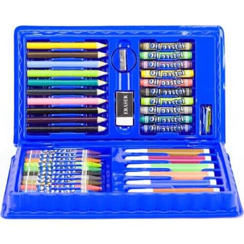 Kids Draw Set Colored Pencil Crayon Watercolor Pens With Drawing Board School Supplies Educational Toys Gift Water Painting Art
