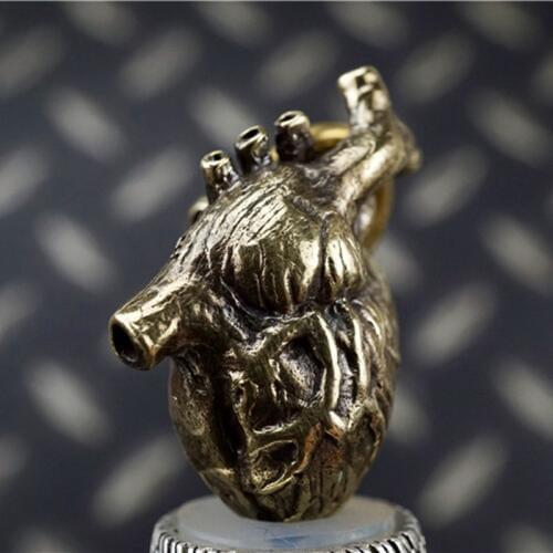 EDC Silver Brass Knife Beads A Pendant Paracord Outdoor DIY Decorations Silver Brass Camping Gear Survival EDC