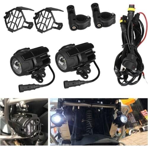Motorcycle LED Auxiliary Fog Light Assemblie Driving Lamp 40W Headlight For BMW R1200GS/ADV/F800GS/F700GS/F650FS