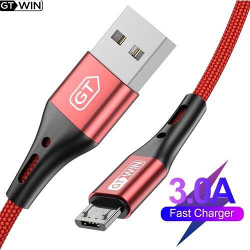 GTWIN Micro USB Cable Fast Charging For Xiaomi Redmi Note 5 Pro Android Mobile Phone Data Cable for Samsung S7 Micro Charger