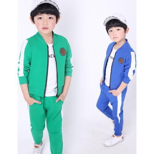 Boys Clothes Set Kids Spring Autumn Basketball Jogging Tracksuits Girls Baseball Jackets+Pants Sports Suit Children Clothing Set