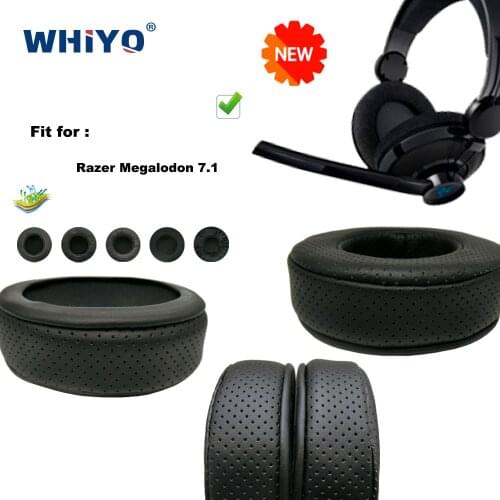 Replacement Ear Pads for Razer Megalodon 7.1 Headset Parts Leather Cushion Velvet Earmuff Headset Sleeve Cover