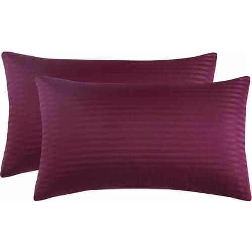 Solid High Quality Silky Satin Skin Care Pillowcase Hair Anti Pillow Case Queen King Full Size Pillow Cover