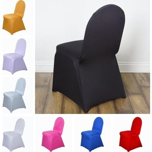 Wholesale Price Stretch Banquet Chair Cover Lycra Spandex Chair Covers For Wedding Event Party Decoration