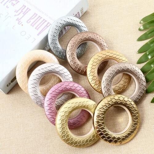 50Pcs/lot Curtain Punching Rings Nano Circle Curtain Accessories DIY Silencer Mute Roman Rings Curtain Rods Eyelets Buckle