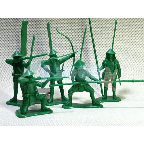 Pvc figure 1 / 35 bow Warring States soldier 5pcs/set