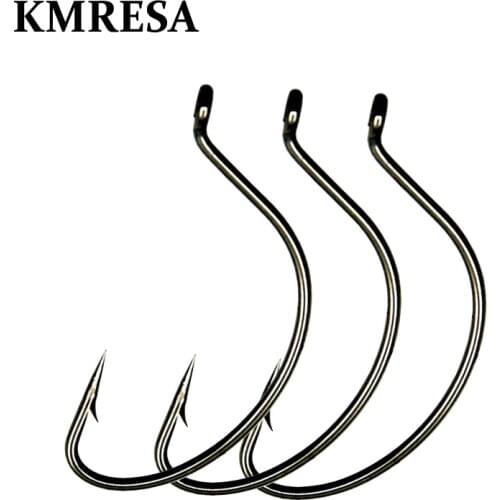 Fishing hooks 50pcs/lot jig head crank hook Bass fish hook for Soft Worm Bait Crankbait carp Fishing Tackle accessories Pesca