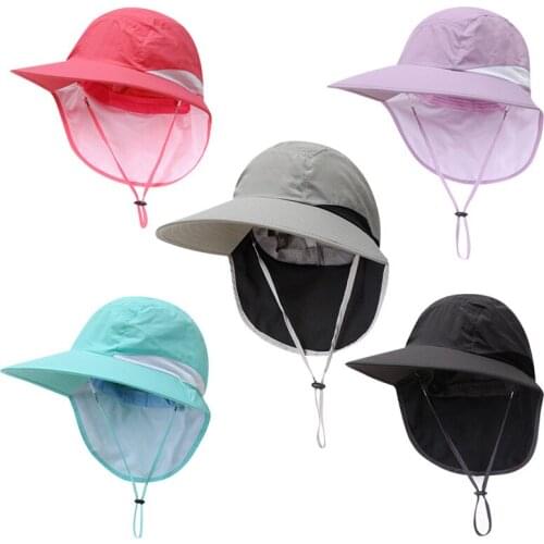 Neck Climbing Outdoor Neck Wide Brim Face Cap Brim Hiking Fishing Cap Outdoor Fishing Sun Protection Hat