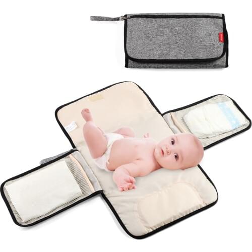 Insular Multifunctional Portable Infant Baby Foldable Urine Mat Waterproof Nappy Bag Diaper Changing Cover Pad Travel Outdoor