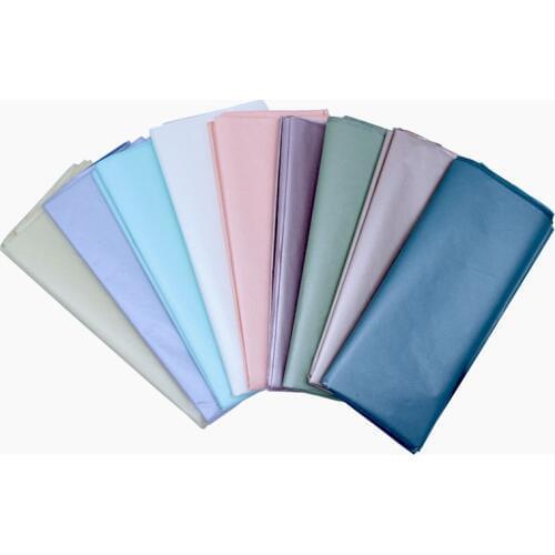 10Sheets/bag Metallic Color and Pearl Color Tissue Paper 50*66cm Gift Packaging Home Decoration Festive & Party Wedding Supplies