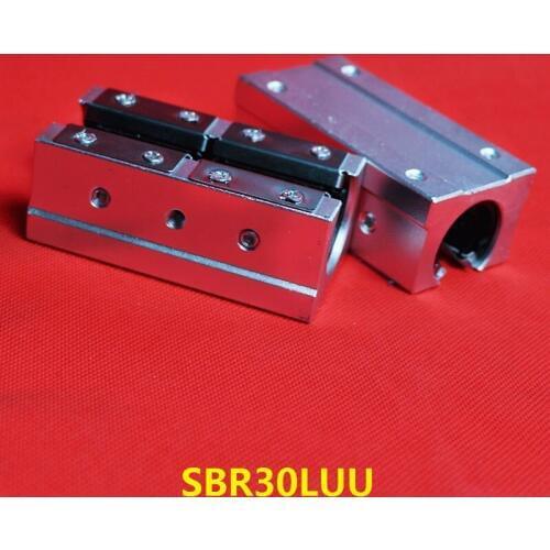 10pcs/lot SBR30LUU/SME30LUU Open Type Linear Ball Motion Bearing Sliding Block for SBR30 30mm linear guide rail