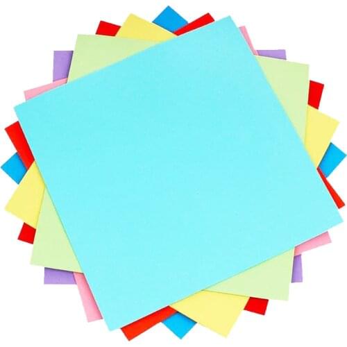 100 Sheets 10 Colors Set Double Sided Folding Origami Papers for DIY Arts Crafts