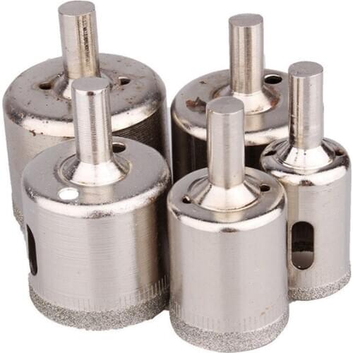 5pcs Diamond Tile Hole Saw Drill Bit Bits Set Glass Marble Granite Slate Cutting