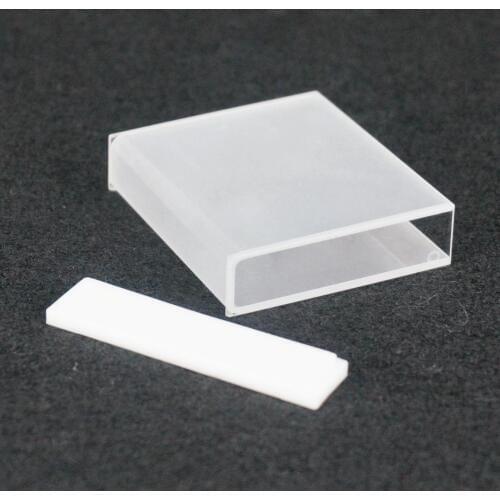 50mm JGS1 Quartz Cuvette Cell With PTFE Lid For Uv Spectrophotometers
