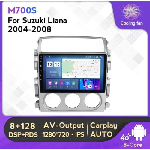 6G+128G Android 11 RDS DSP IPS Car Media Car Multimedia Player Car Audio For Suzuki Liana 2004-2008 Multimedia Video Player