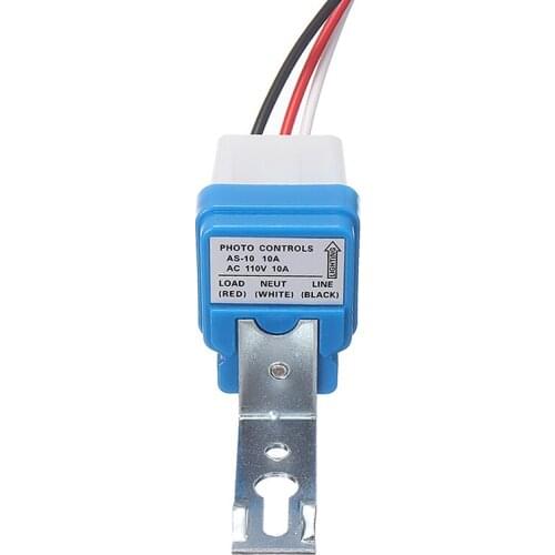 AC 110V 10A Automatic On Off Street Light Switch 50~60Hz Photo Control Sensor For Street Lighting Factories Mayitr