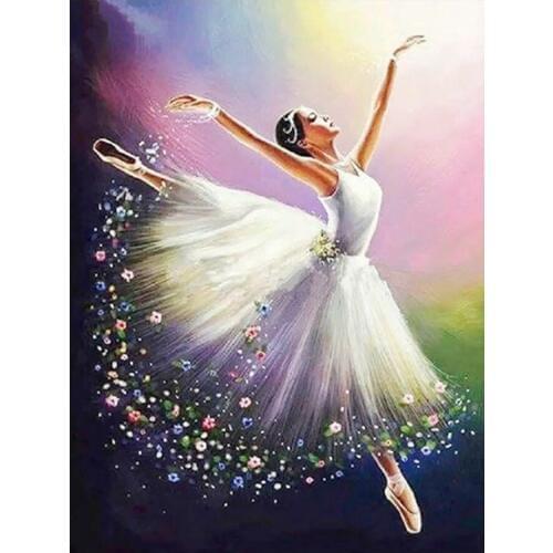 Ballet Woman Diamond Painting Round Full Drill Portrait Nouveaute DIY Mosaic Embroidery 5D Cross Stitch Home Decor Gifts