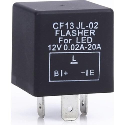 CF13 JL-02 Fix Electronic Universal Led 3 Pin Accessories Turn Signal Replacement Adjustable Frequency Car Flasher Relay