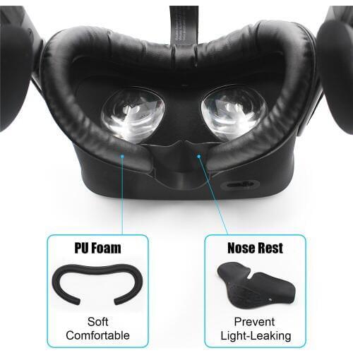 PU Leather VR Cover Foam Pad Face Protection Cotton Replacement Set for Oculus Rift Headset Facial Interface Accessories