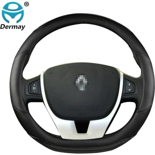 For Renault Laguna 1 2 3 4 Car Steering Wheel Cover Breathable Microfiber Leather + Carbon Fiber Fashion Auto Accessories