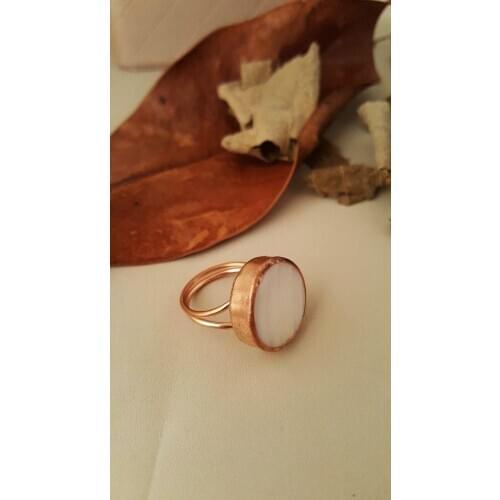 Dr Stone Natural Stone Women 'S Pearl Vintage Bronze Ring Z121AR352 212169239