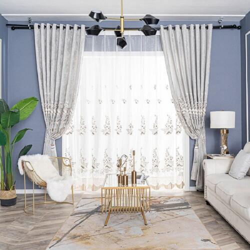 European jacquard curtain bedroom living room jacquard curtain finished curtain