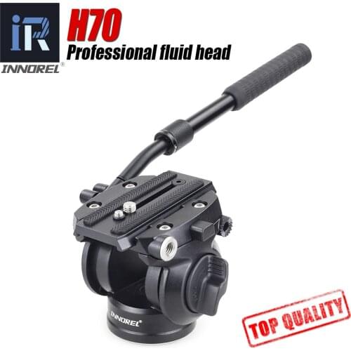 Video Tripod head Fluid monopod Head Hydraulic Damping for DSLR camera Bird Watching 8kg load