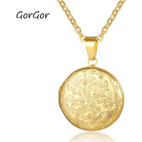 GorGor Solid Gold Dot Necklace for Women Round Dot Adjustable Choker Pendant Necklace Fine Jewelry for Her, Wife, Mo PN-1193