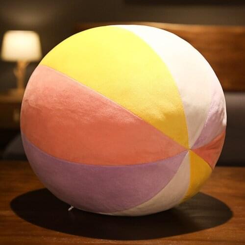 Round Ball Shape Back Throw Pillow With Zipper Removable Plush Toy Bedding Pillow Childrens Room Wedding Decoration
