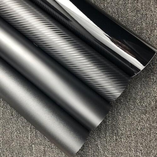 Matte Matt Black glossy black Vinyl Wrap Self Adhesive Air Release Bubble Free Car Styling Membrane Sticker Decal Film