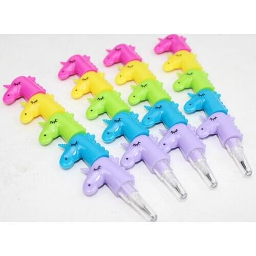 A19 Cute Cartoon DIY Pencil Toy 5mini Head Lovely Writing Pen Students Kids Drawing Black Pen