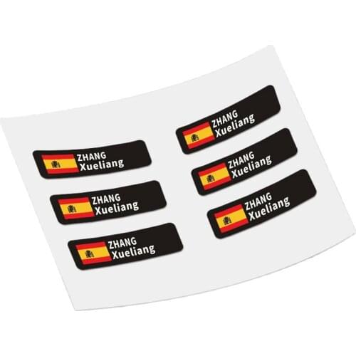 Custom Rider ID Stickers Road Bike Frame Flag Personal Name Mountain Bicycle Flag Name Custom Decals