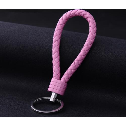 Black leather tassel Key chain ring bag pendant accessory handbag ornamets mens women keychain gift ornament Braided Strap Cheap