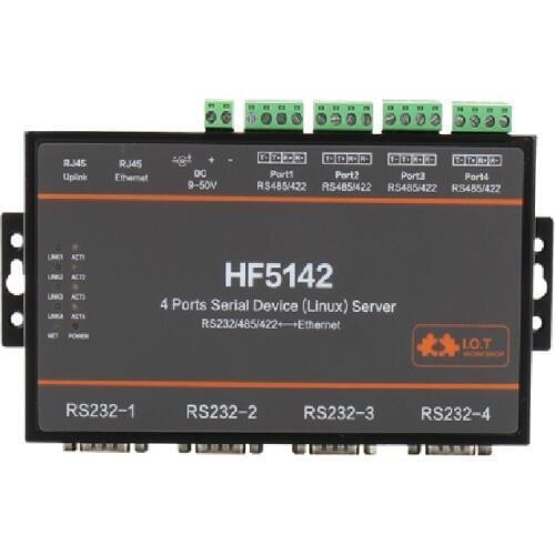 4ports Serial Device Linux Server RS232/RS485/RS422 go to Ethernet