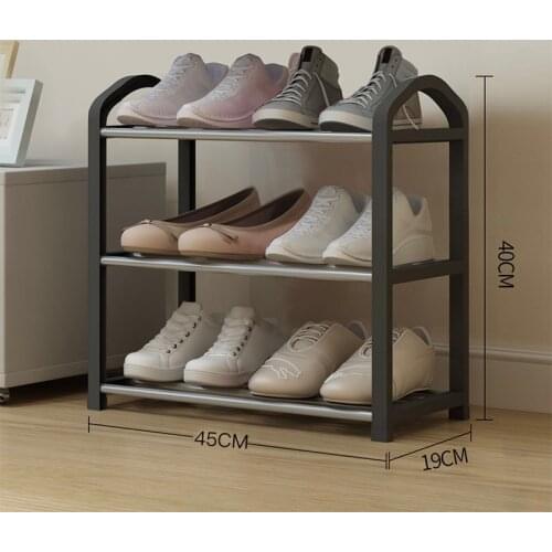 Simple shoe rack home economic dormitory female door dustproof storage shoe cabinet space small shoes shelf rack WF821330