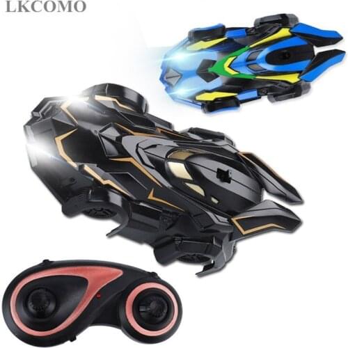 Remote Control Wall Climbing RC Car LED Lights 360 Degree Rotating Stunt Toys Racing Car Electric Toys For Children boys Gift