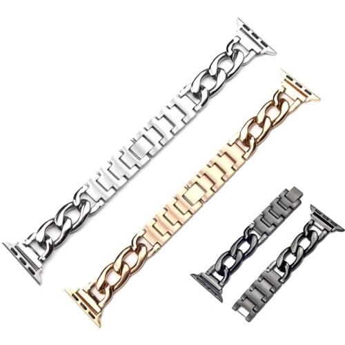 For Apple Watch Strap Women Lady Bracelet For Apple Watch 6 5 4 3 2 1 SE Stainless Steel Watchband For iWatch 44/42MM 40/38MM