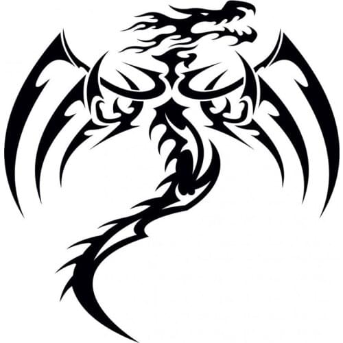S51750# Various Sizes/Colors Car Stickers Vinyl Decal The Dragon Motorcycle Decorative Accessories Creative
