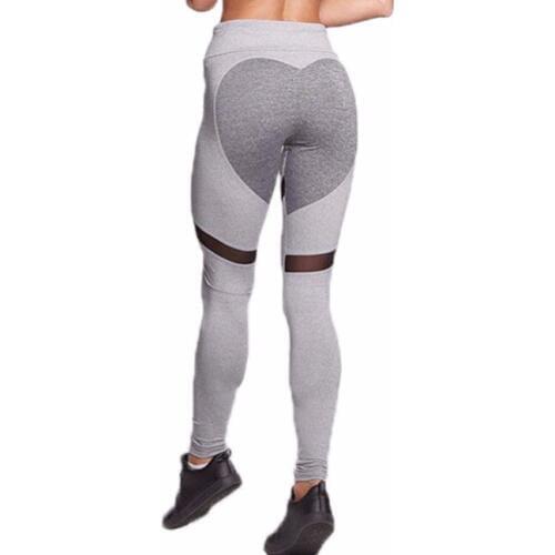 Sexy Heart Pants Women Patchwork Leggings Top Quality Push Up Fitness Leggings
