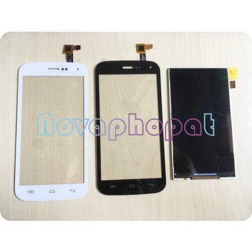 Novaphopat A500 Sensor For Explay A500 LCD Display + Touch Screen Digitizer Glass Panel replacement + tracking