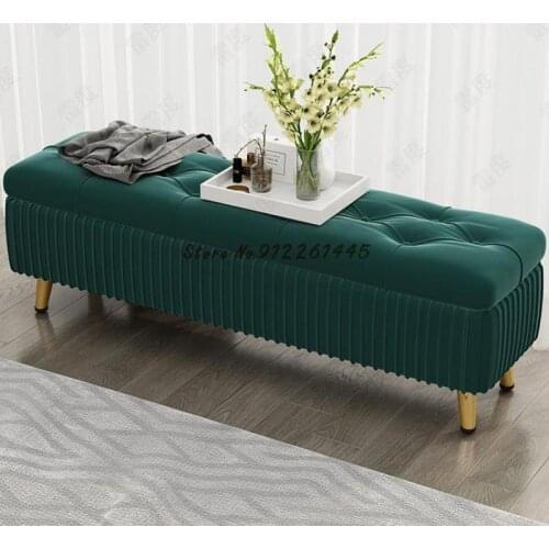 Shoe changing stool storage stool can sit on adult sofa small stool household rectangular chair storage box bed end bedroom stoo