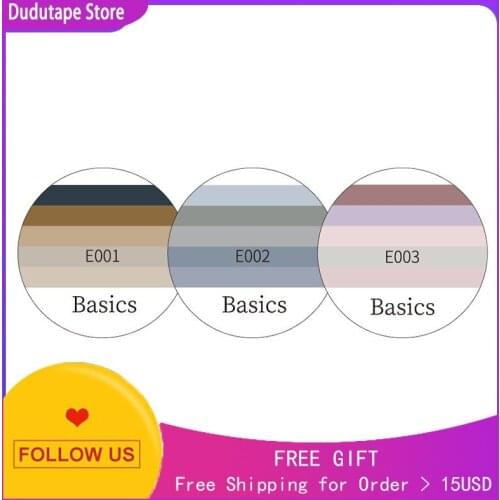 Washi Tape Morandi Solid Color Grid Matching Strip Foundation Roll