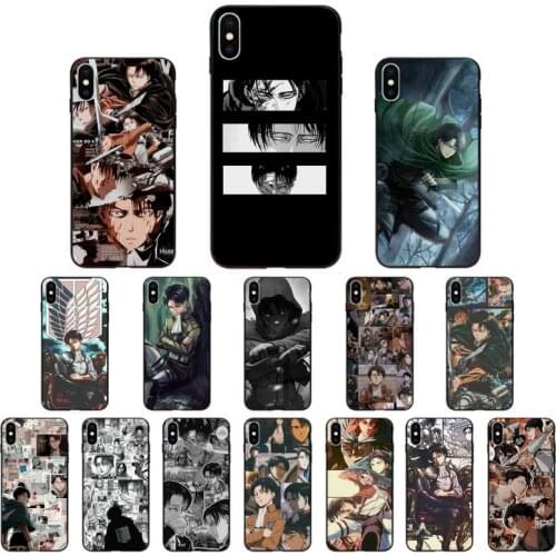 Yinuoda Levi Ackerman Phone Case for iphone 11 12 Mini Pro Max X XS MAX 6 6s 7 8 Plus 5 5S 5SE XR SE2020