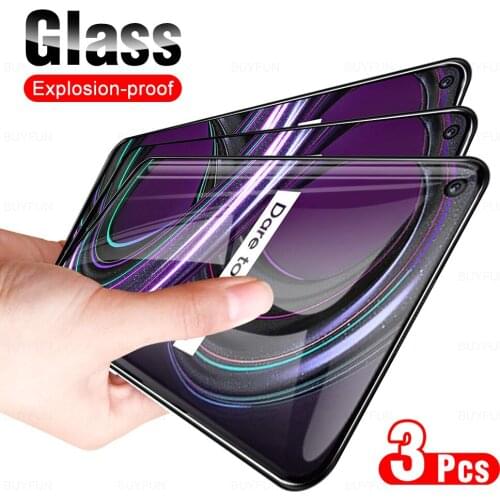 3PCS Tempered SmartPhone Protective Glass For OPPO Realme 8S 7 8i Full Cover Screen Protection Glass Realmy 7 8 Pro 4G/5G Film